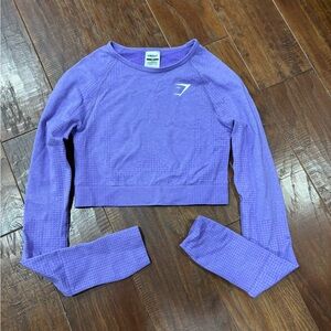 Gymshark Women's Lavender Crop Top